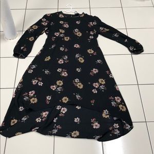 Who what wear high low dress with leather detail